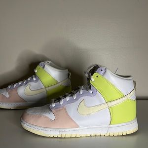 Nike Dunk High Cashmere (Lemon Twist) Pastel Colorblock